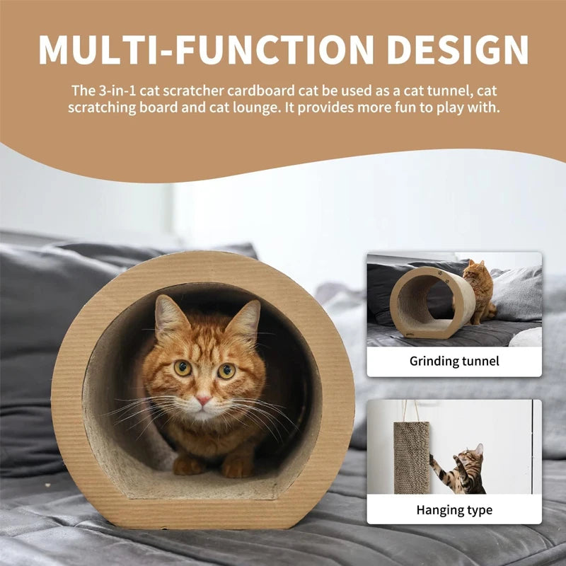 Cat Scratching Board 3 In 1 Cardboard Reversible Lounge