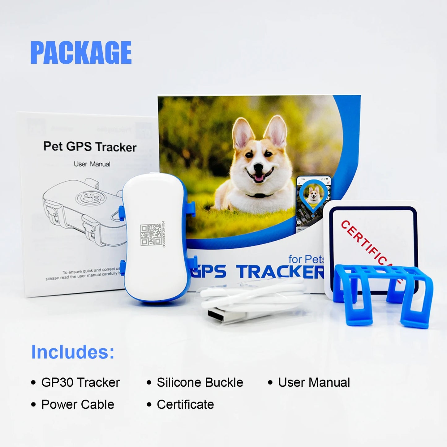 4G Mini Cat GPS Tracker Waterproof Pet Locator Android iOS
