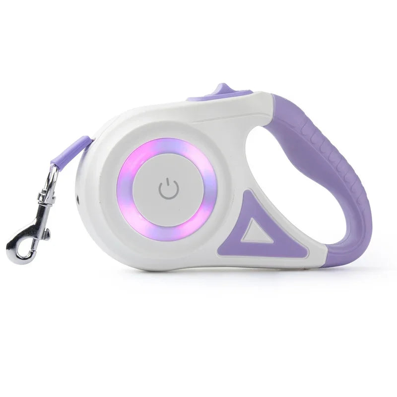 5M Automatic Retractable Dog Leash With LED Flashlight