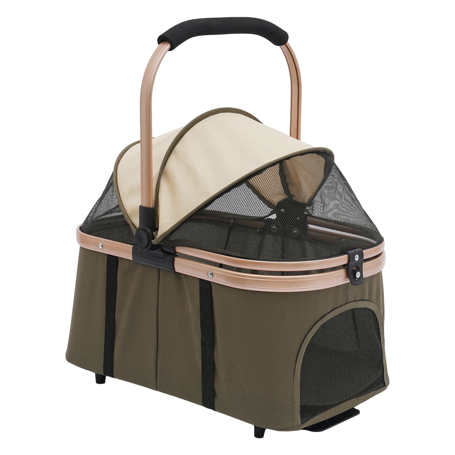 Detachable Double Tier Pet Stroller For Small And Med Dogs