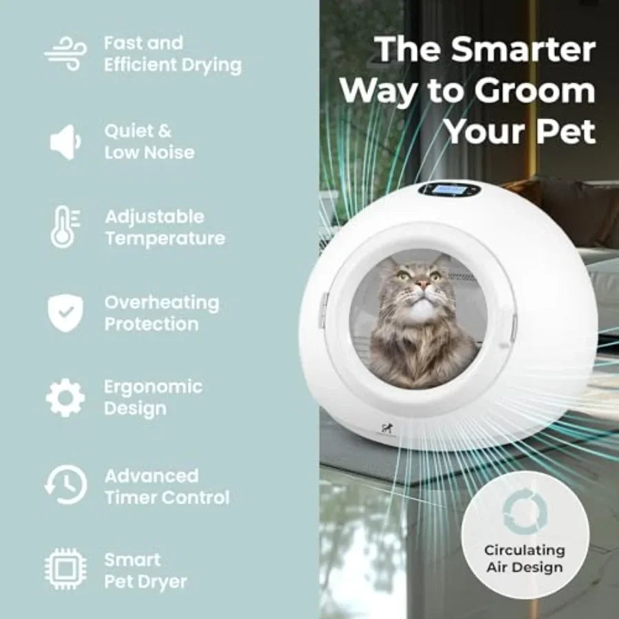 55L Smart Pet Grooming Dryer Box Low Noise For Dogs Cats