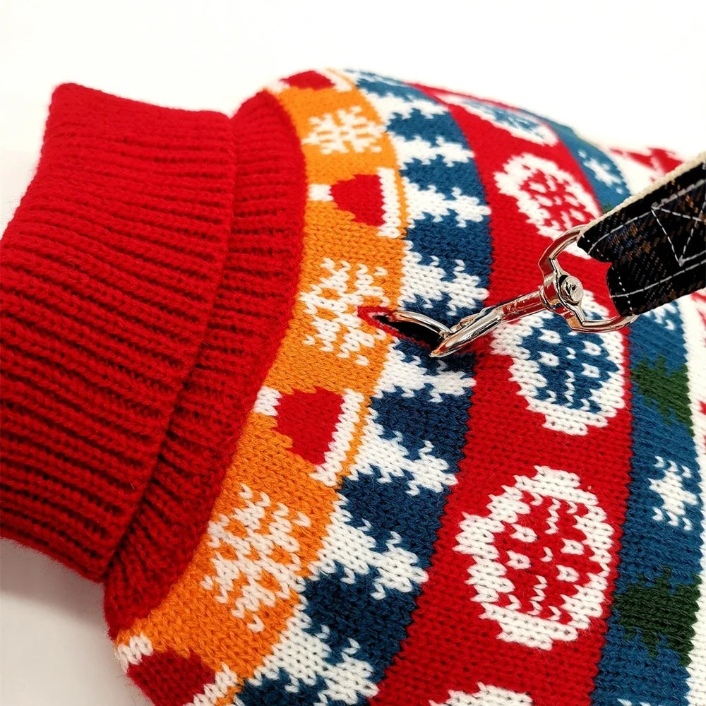 Christmas Puppy Sweaters Warm Knitwear For Small Dogs