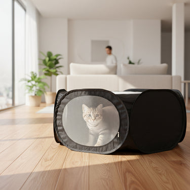 Cat Tunnel Play