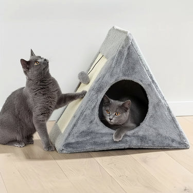 Pet Bed For Cats Under 15 Lbs Plush Ball Toy