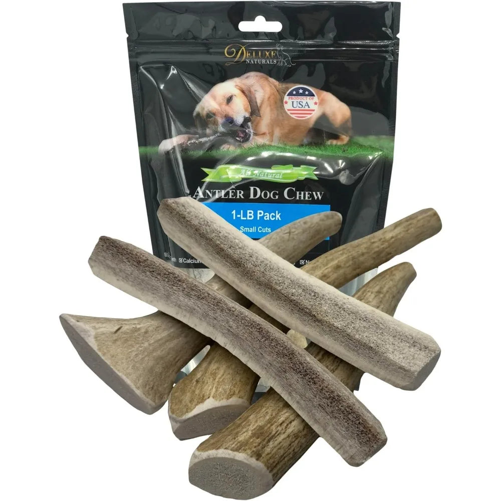 Elk Antler Dog Chews 1Lb For Small Dogs 5 To 7 Inches