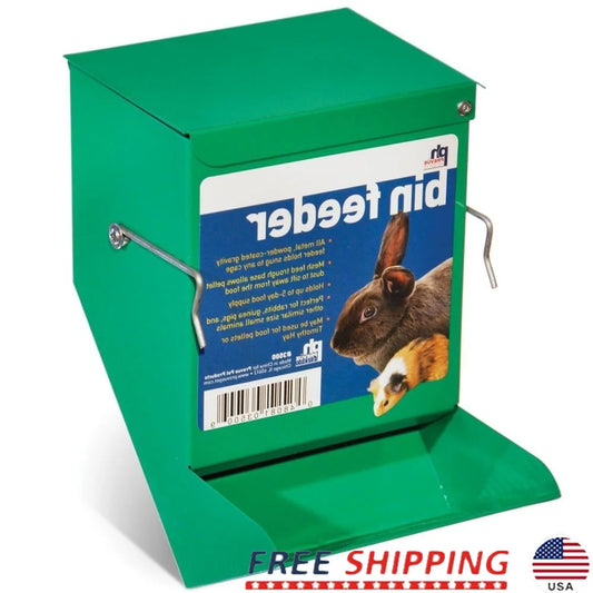 Metal Gravity Bin Feeder Dust Sifting Mesh For Small Pets