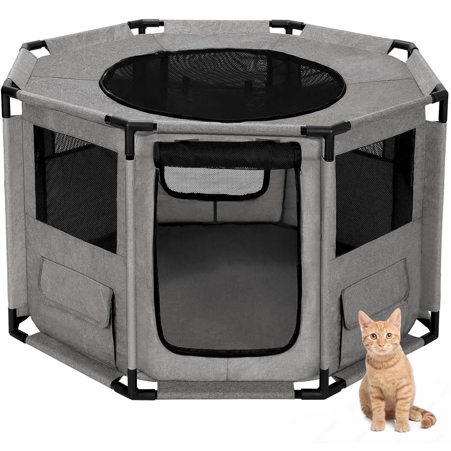Water Resistant Portable Dog Playpen Indoor Outdoor