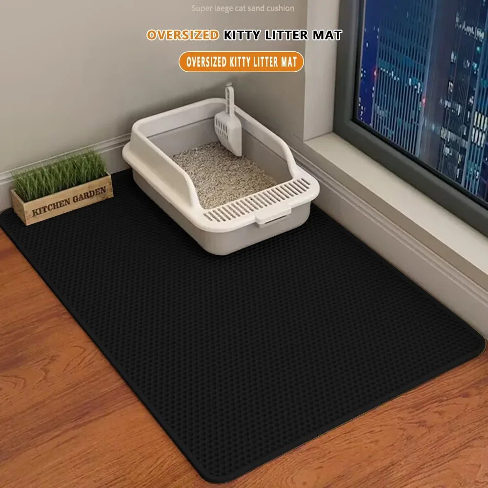 90x60 Cat Litter Mat Waterproof Double Layer Non Slip