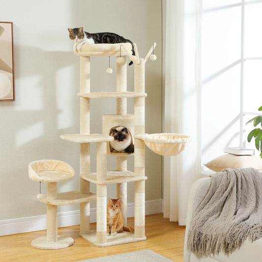Cactus Tall Cat Tree Indoor Large Cats Multi Level Condo