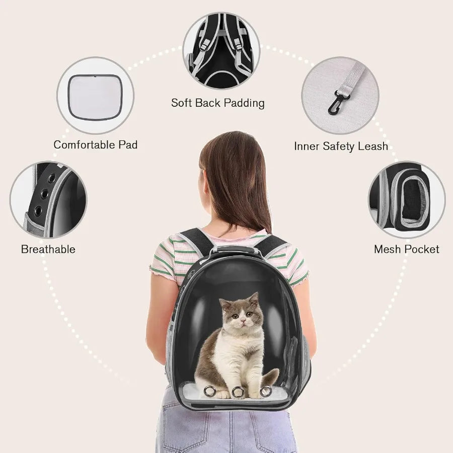 Front Portable Pet Carrier Backpack For Cats And Dogs Travel