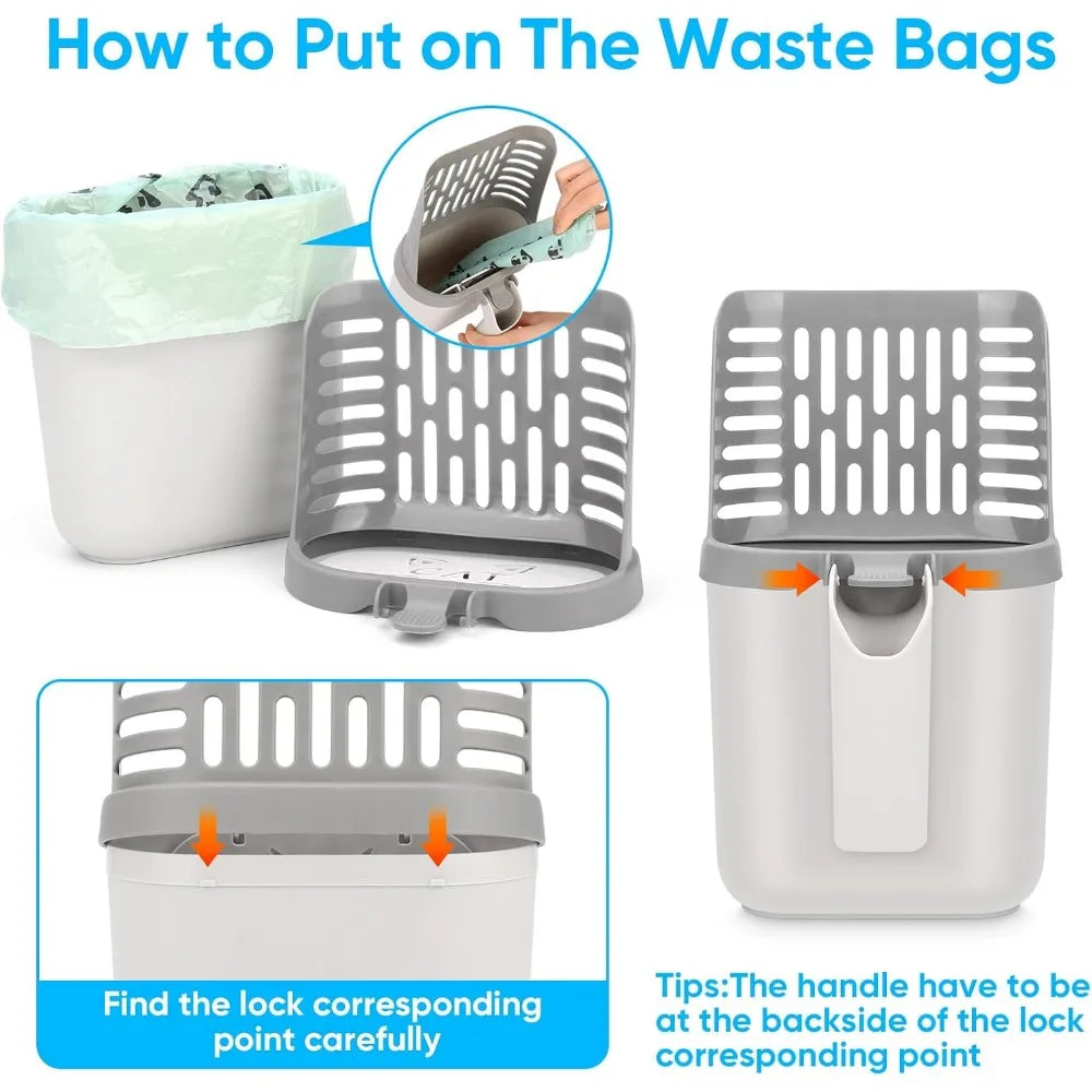 Cat Litter Scooper With Holder Upgraded Shovel 135 Bags