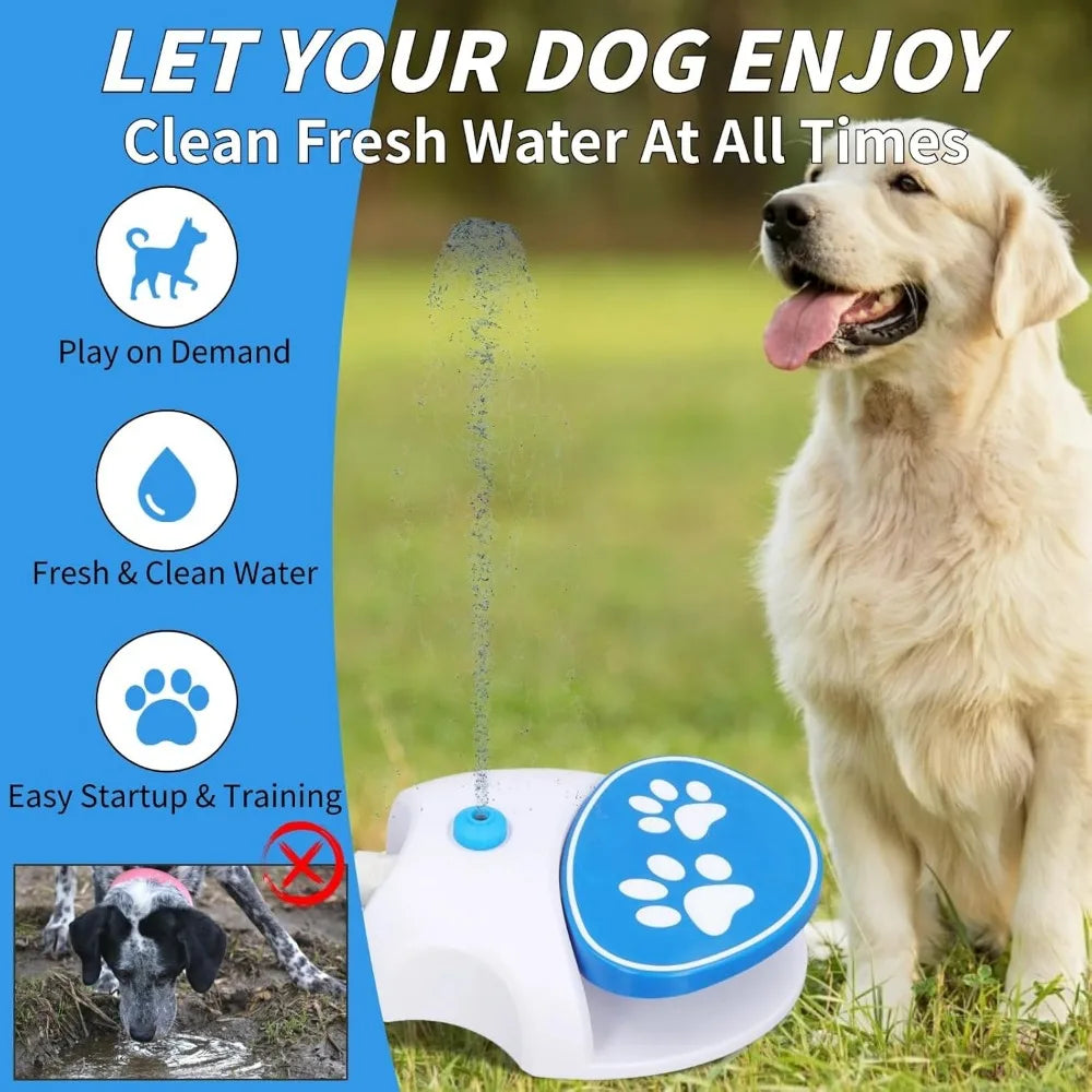 Outdoor Dog Water Fountain Foot Activated Dispenser