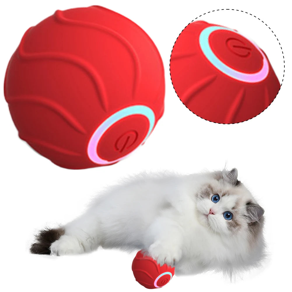 Cat Rolling Ball Toy USB Rechargeable Obstacle Avoidance