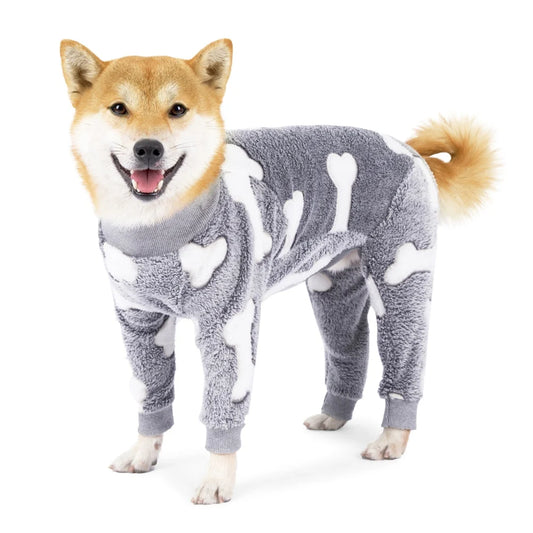 Winter Fleece Dog Jumpsuit Pajamas Small Medium Large Dogs