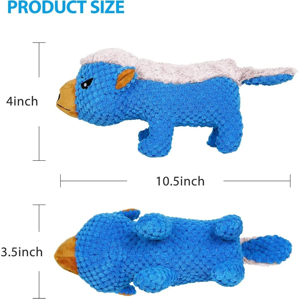 Durable Dog Plush Squeaky Toys for Aggressive Chewers