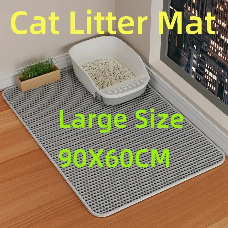 90x60 Cat Litter Mat Waterproof Double Layer Non Slip