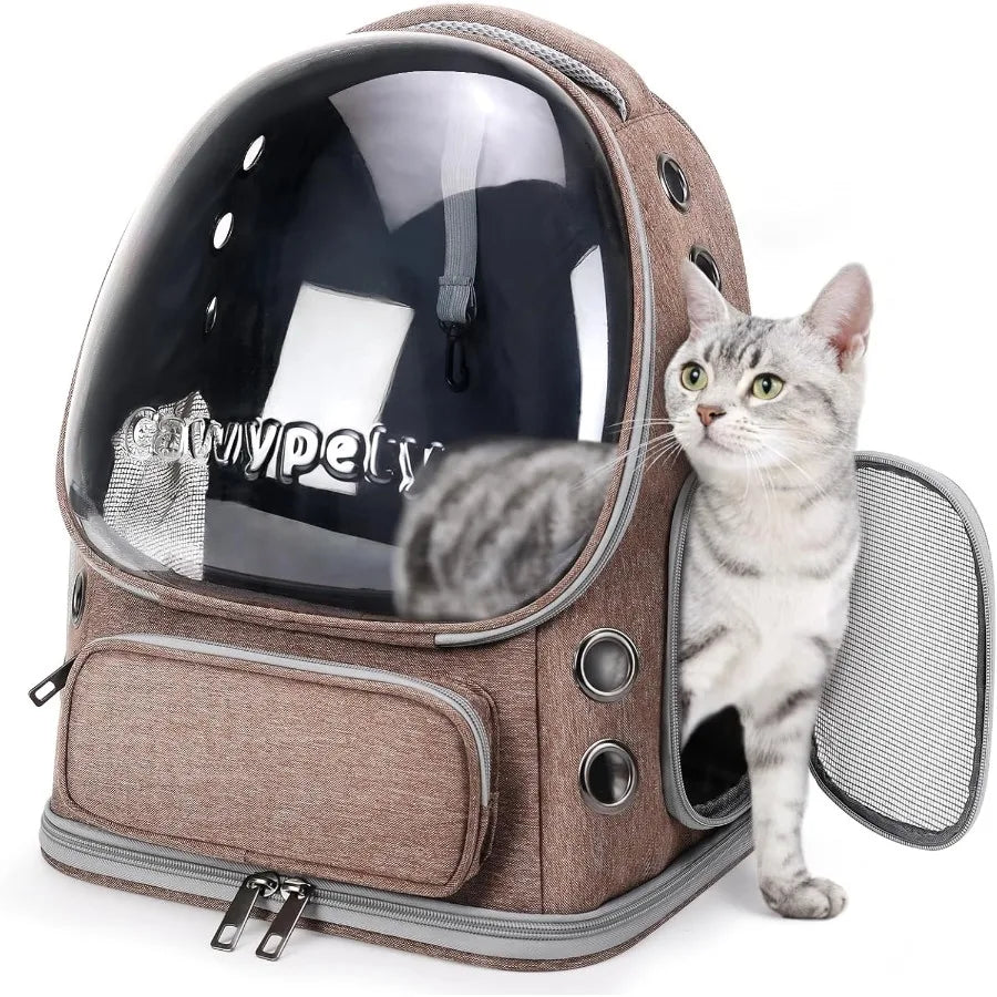 Breathable Cat Backpack Carrier Transparent Bubble Window