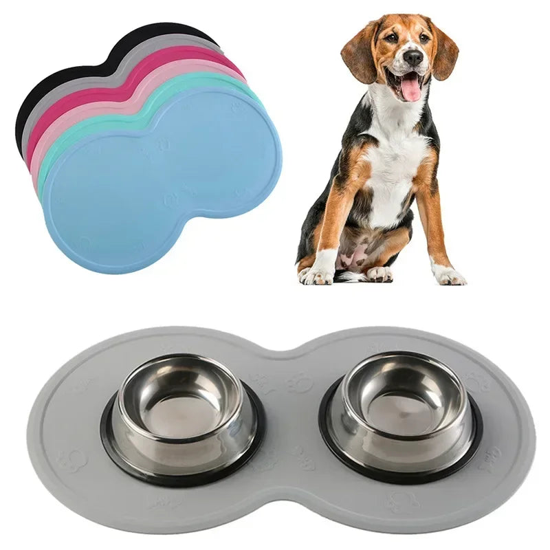 Cloud Shape Silicone Pet Feeding Mat for Dogs Cats 48x27cm