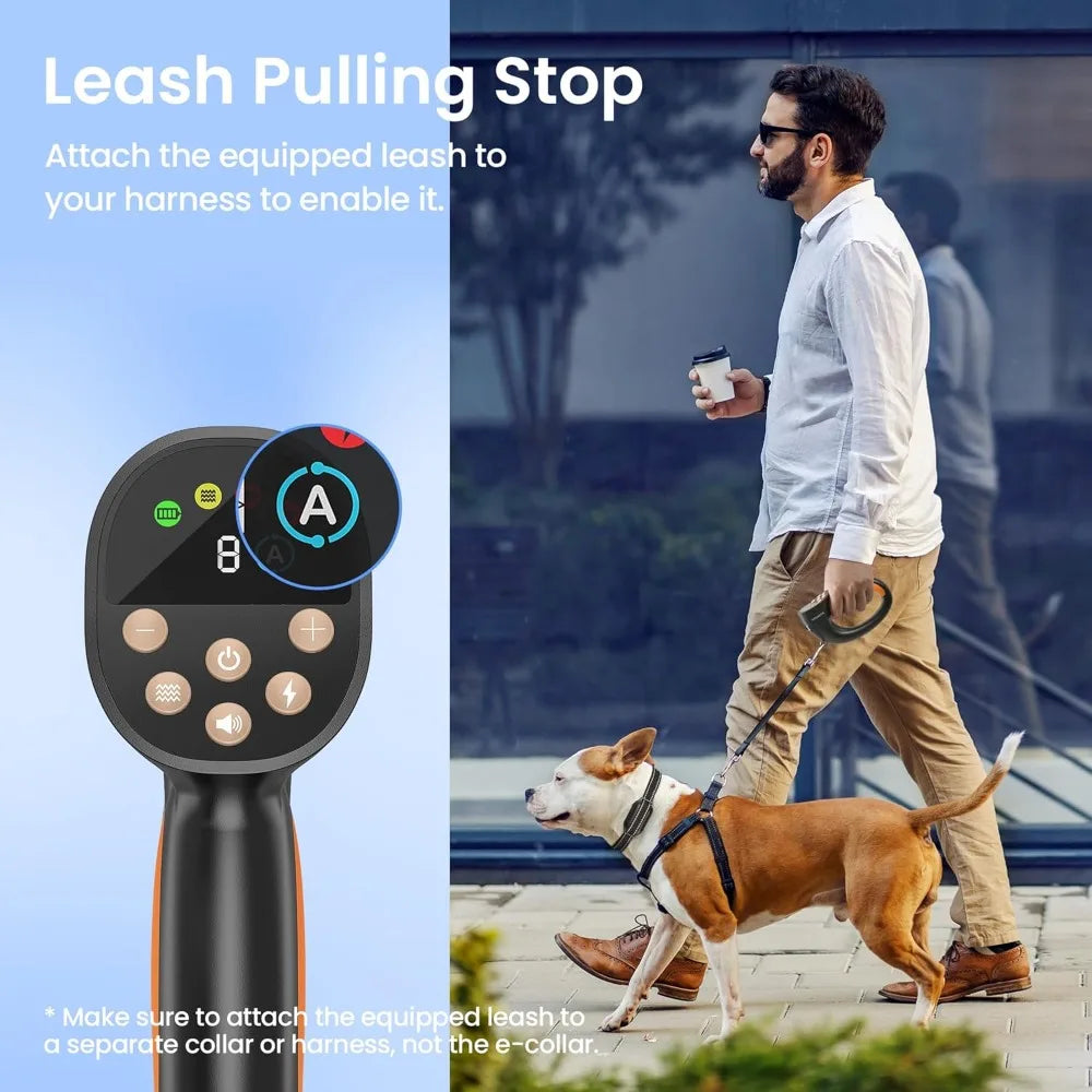 Anti Tugging Dog Training Collar With Remote IPX7 Waterproof