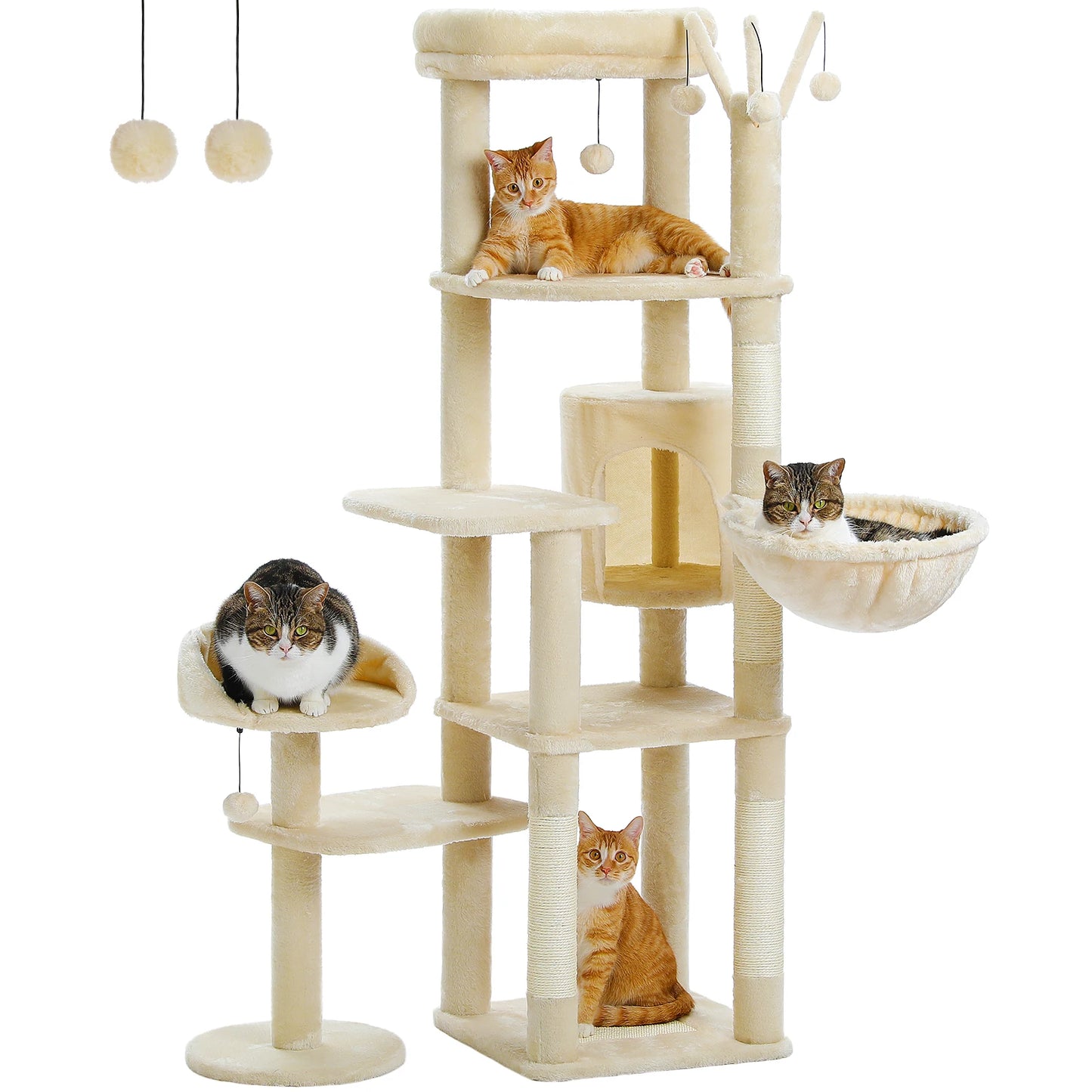 Cactus Tall Cat Tree Indoor Large Cats Multi Level Condo