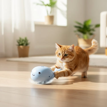 Toys Of Cat & Cat Electric Toy Portable Floating Ball.