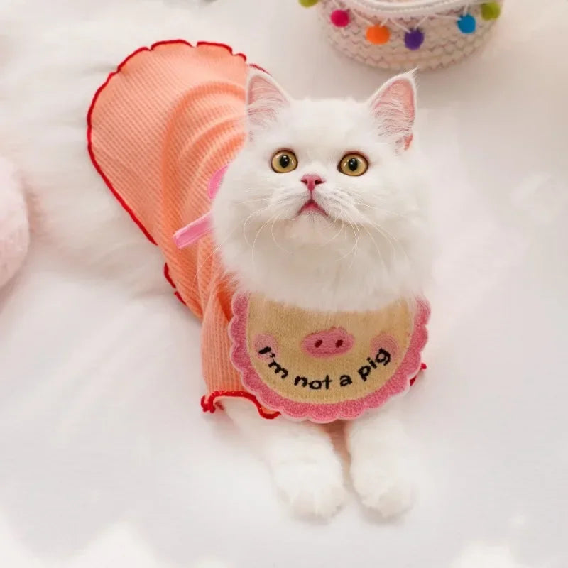 Pet Saliva Towel With Elastic Lace Up Decoration Embroidery