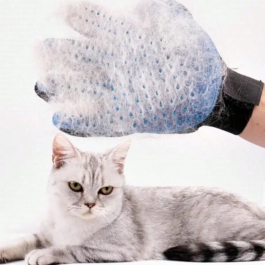Pet Grooming Gloves For Cats And Dogs Deshedding Massage