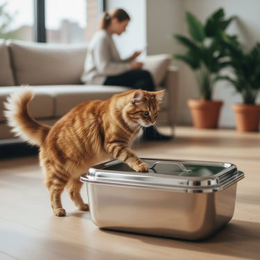 Steel Cat Litter Box