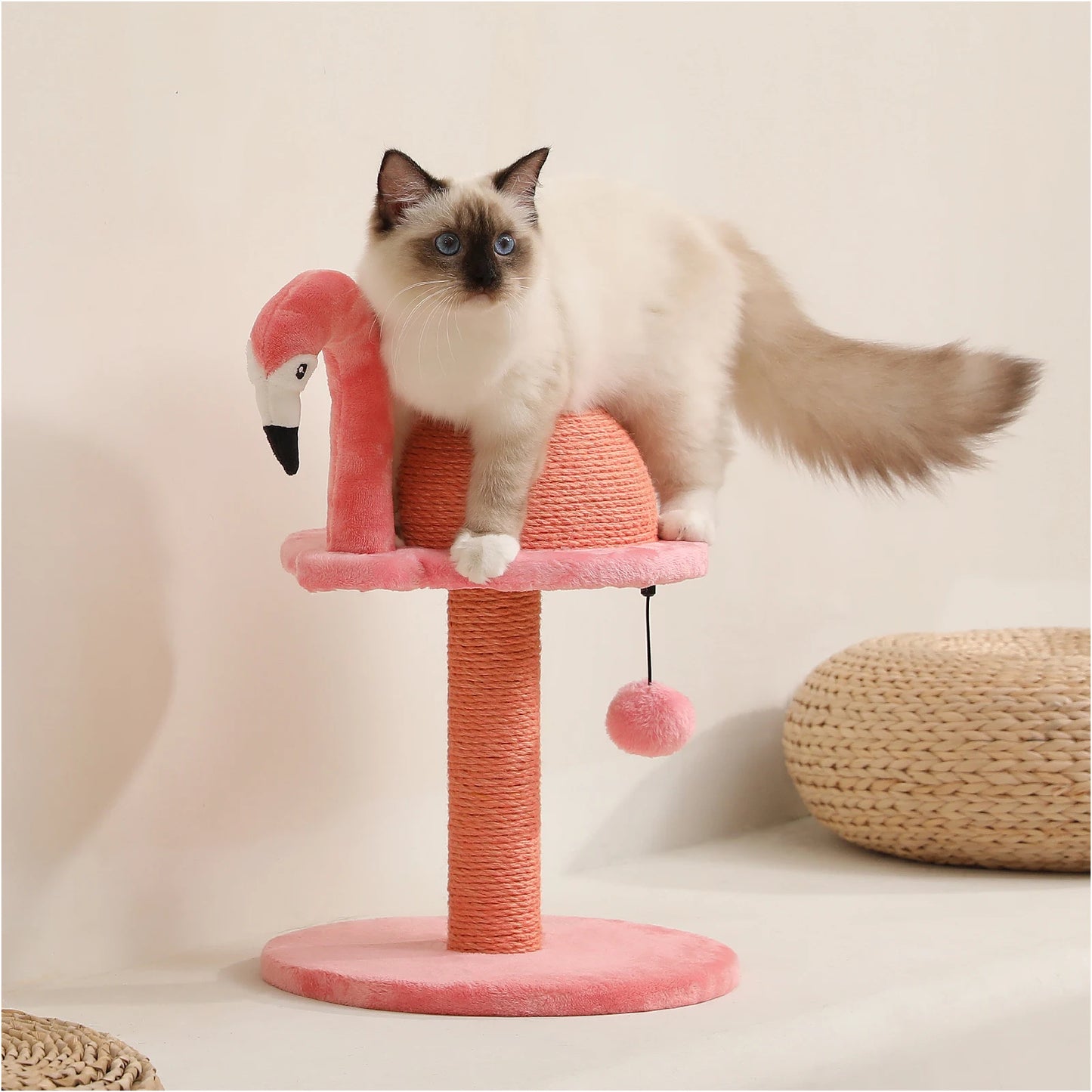 Cat Scratching Post With Unique Design Easy To Assemble