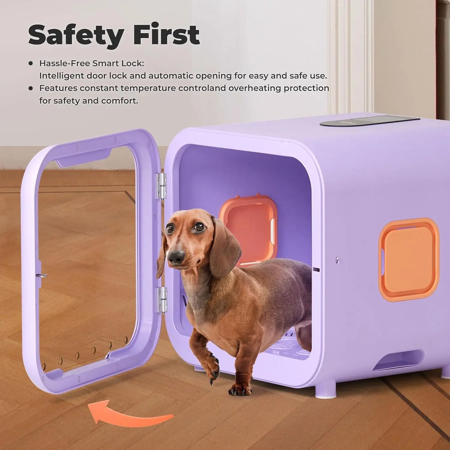 71L Ultra Quiet Pet Dryer Box With Smart Temp Control