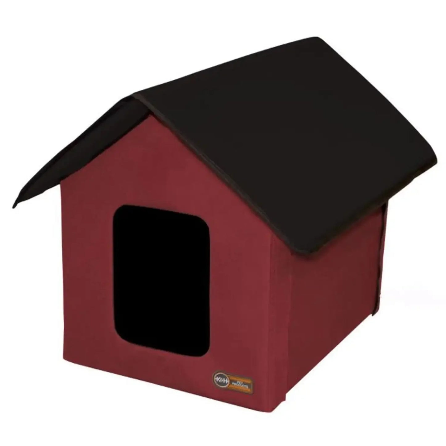 Pet Products Heated Casa Kitty, Casa para Gatos Manzana Al Aire Libre, Rojo, 22 Pulgadas