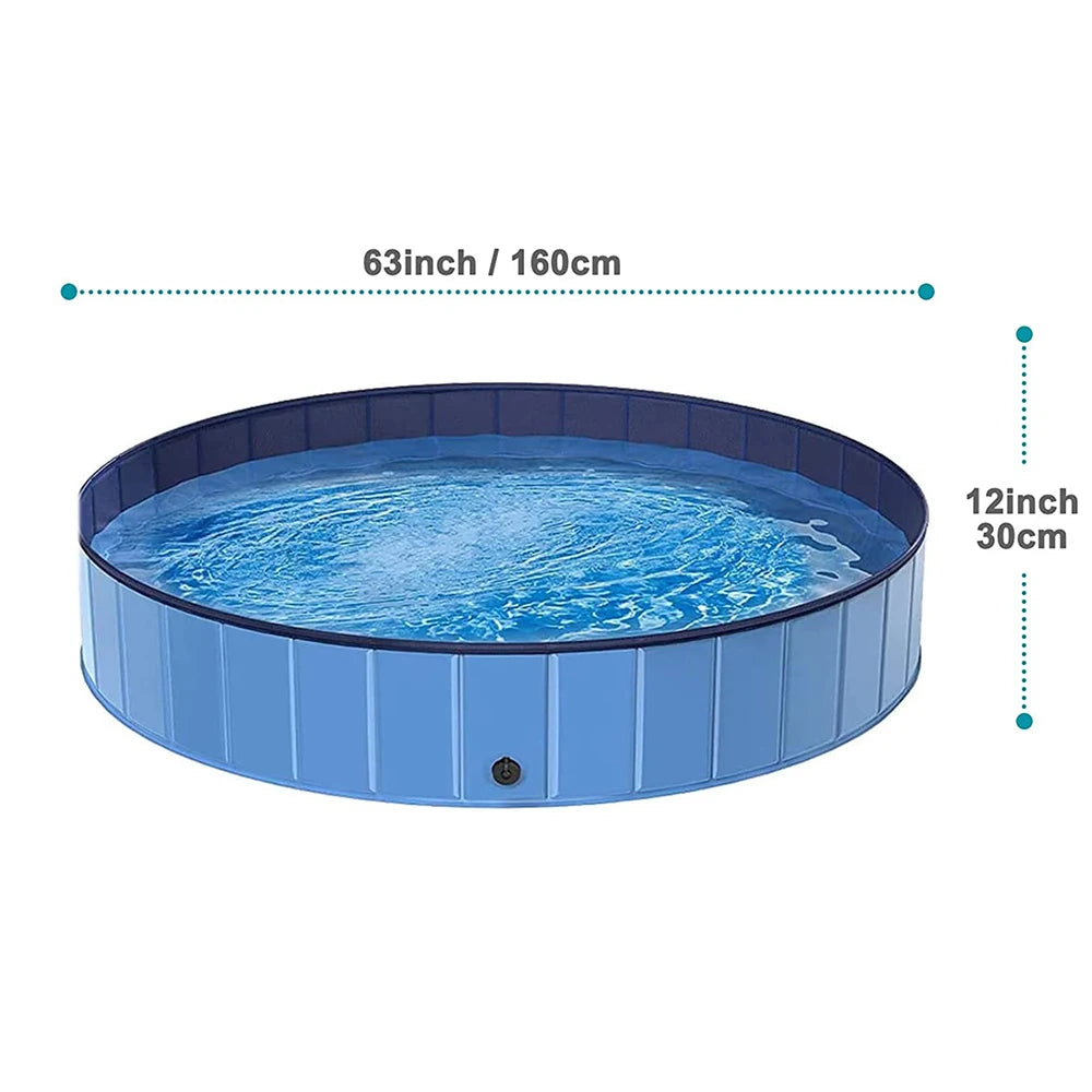 Foldable Dog Pool Portable Plastic Large Dog Bath Tub
