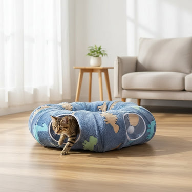 Foldable Cat Tunnel Bed