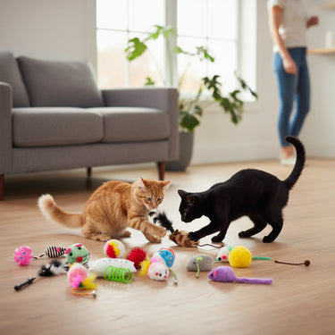 Cat Toys Set Suede