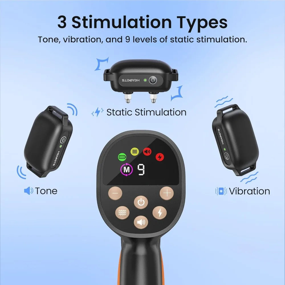 Anti Tugging Dog Training Collar With Remote IPX7 Waterproof