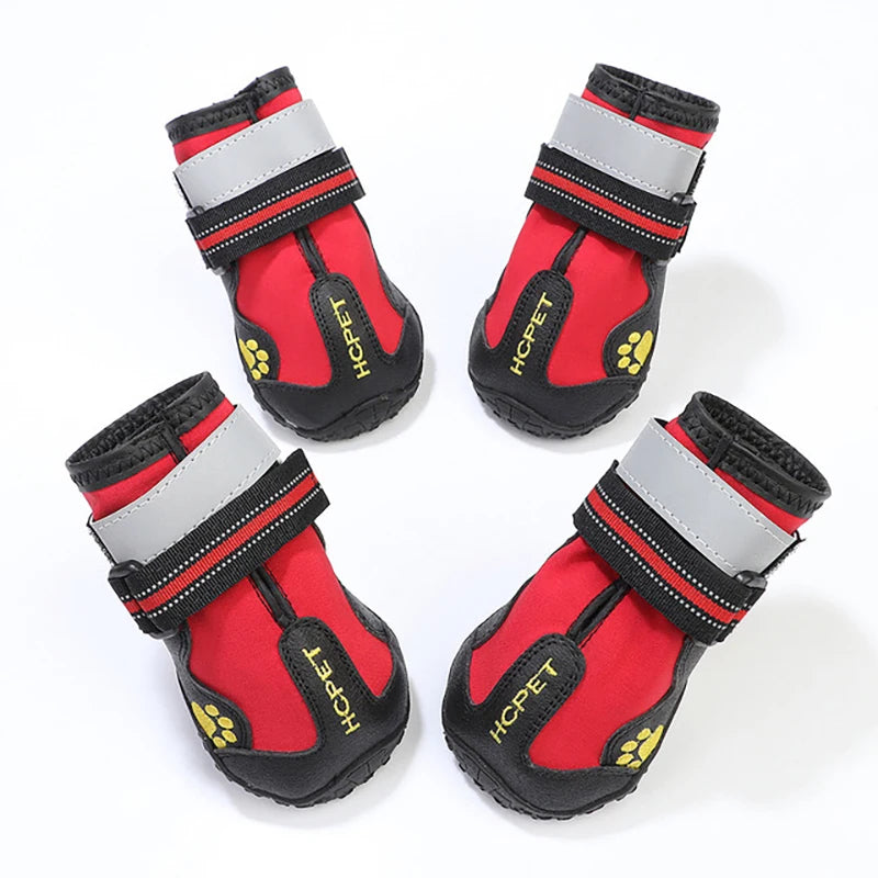 Reflective Dog Shoes Waterproof Anti Skid Winter Boots Husky