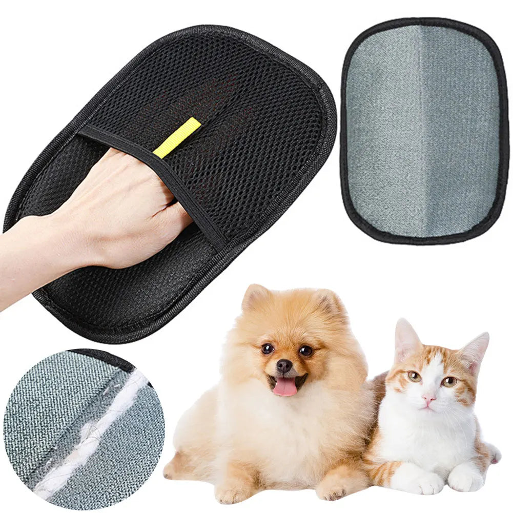 Static Pet Hair Deshedding Glove For Dogs And Cats