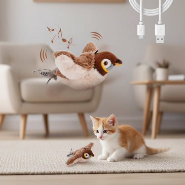 Interactive Flapping Bird Cat Toy