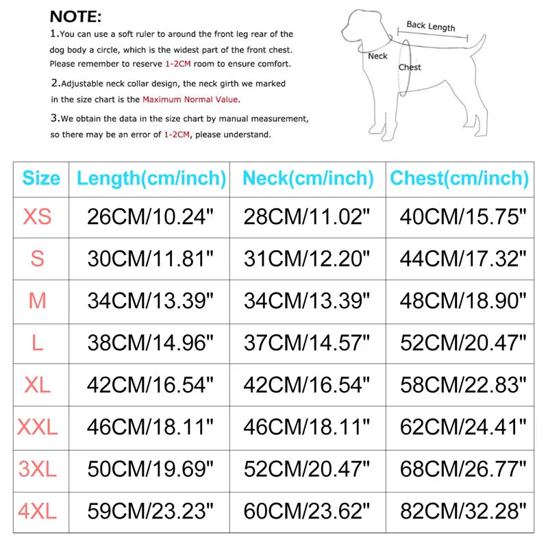 Winter Warm Dog Jacket Waterproof Coat Fleece With Harness For Small To Large Dogs All Sizes Chihuahua Labrador