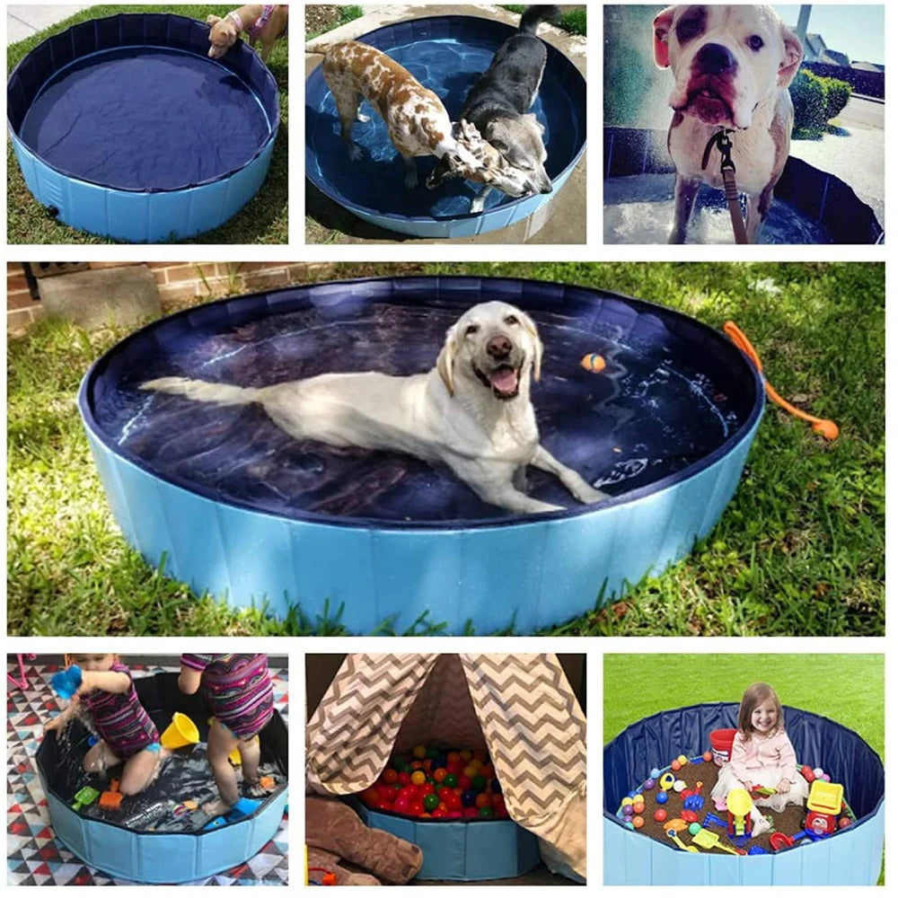 Foldable Dog Pool Portable Plastic Large Dog Bath Tub