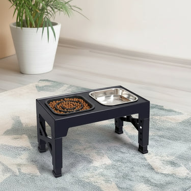 Elevated Slow Feeder Dog Bowl