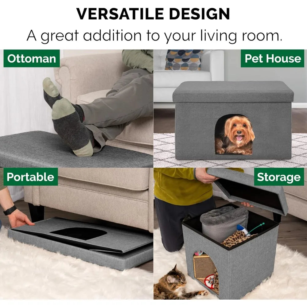 Storm Cat Condo Collapsible Pet House Indoor Cats And Dogs