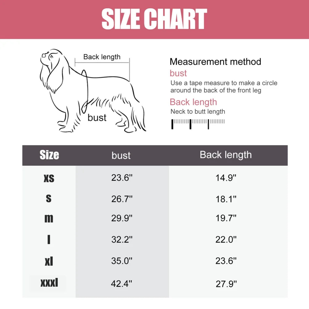 Winter Fleece Dog Jumpsuit Pajamas Small Medium Large Dogs