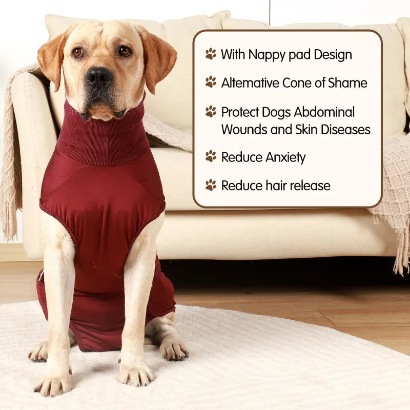 Recovery Shirt For Dogs Cats After Surgery Abdominal Wounds