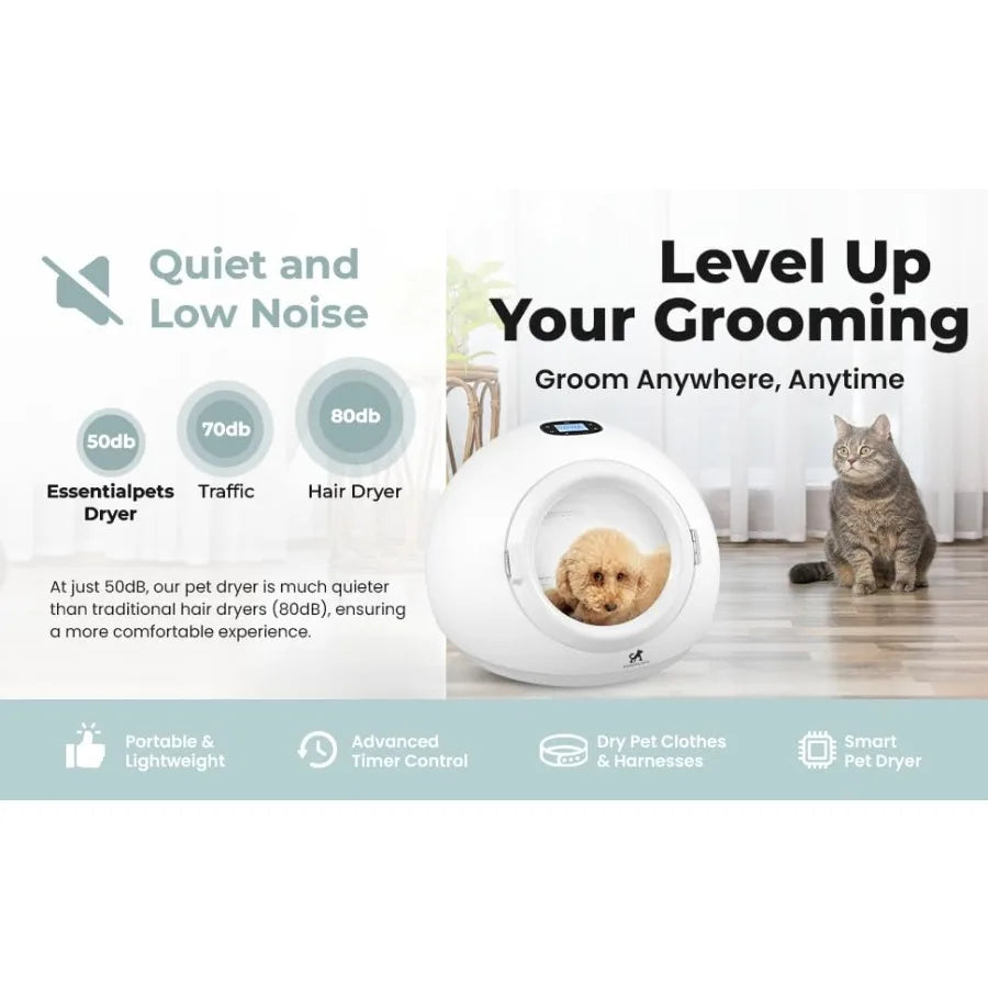 55L Smart Pet Grooming Dryer Box Low Noise For Dogs Cats