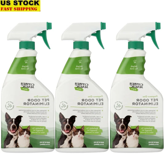 Pet Odor Eliminator 3 Pack Enzyme Formula Safe For Pets