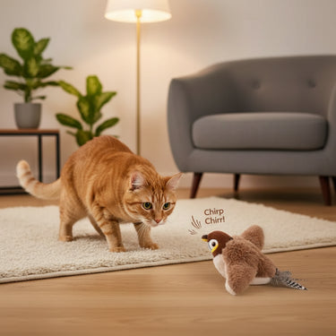 Interactive Flapping Bird Cat Toy