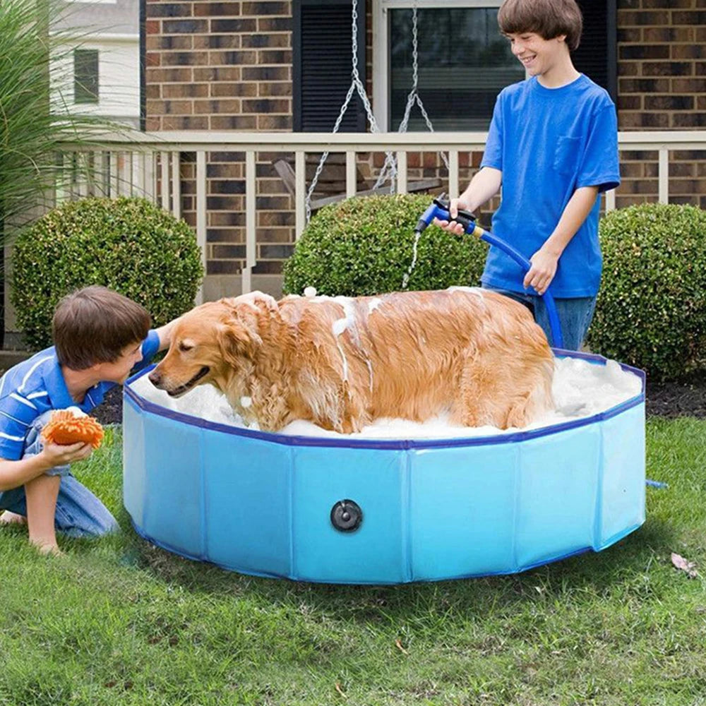 Foldable Dog Pool Portable Plastic Large Dog Bath Tub