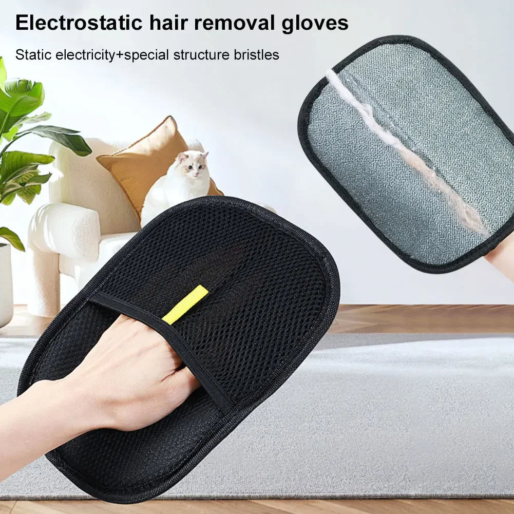 Static Pet Hair Deshedding Glove For Dogs And Cats