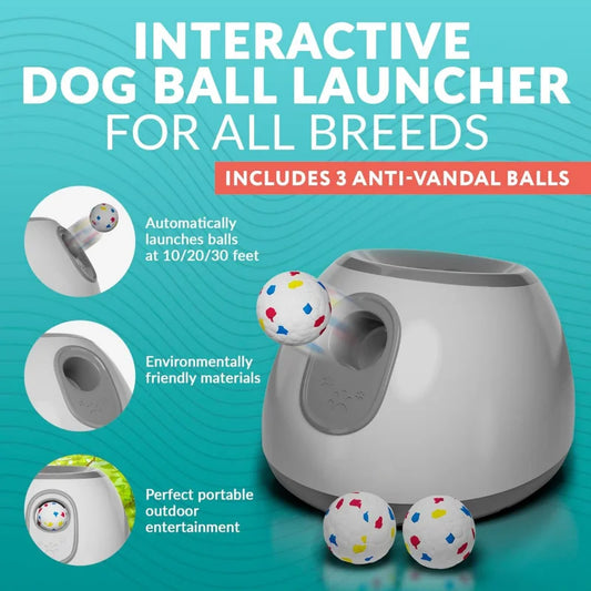 Automatic Ball Launcher Adjustable Distance Sensor For Dogs